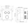 Термостатический смеситель для ванны и душа WASSERKRAFT WERN 4248 THERMO